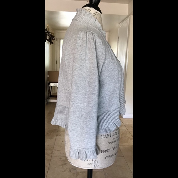 INC INTERNATIONAL CONCEPTS Elongated Bolero-like Light Gray Sweater OSFM Tag: XL - Picture 4 of 7